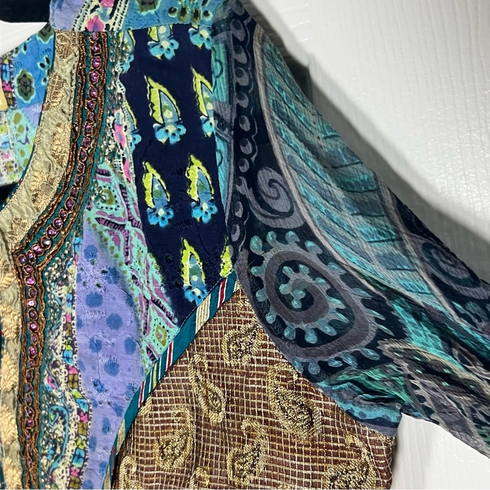 Multicolor Patchwork Women's Dress - image 6